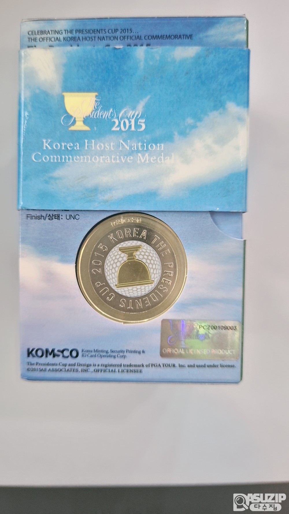 민트: 2015 프레지던스컵 대회 5종 주화