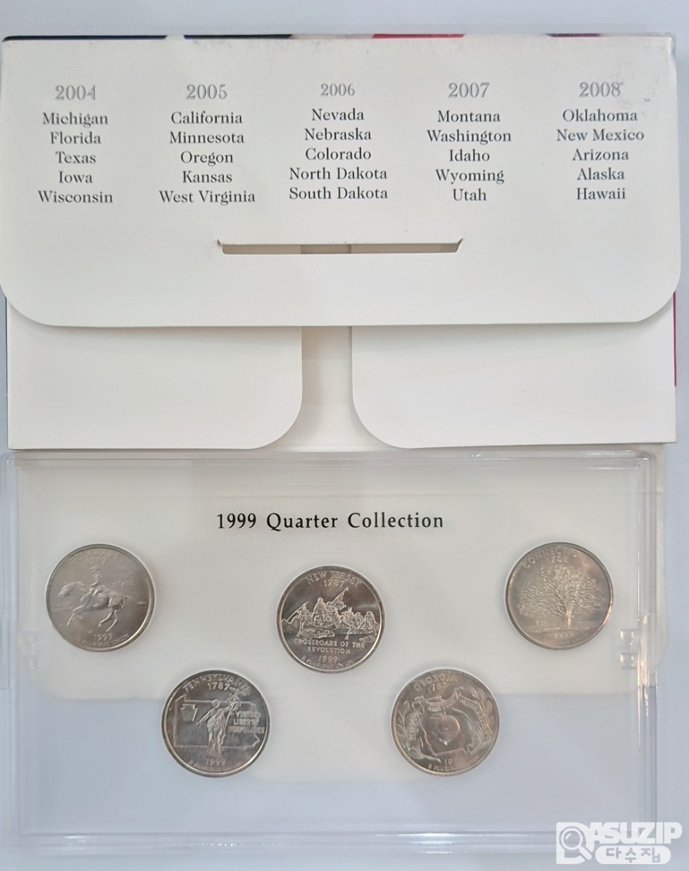 민트: 1999년 미국 필라델피아 쿼터달러 컬랙션 (보증서)