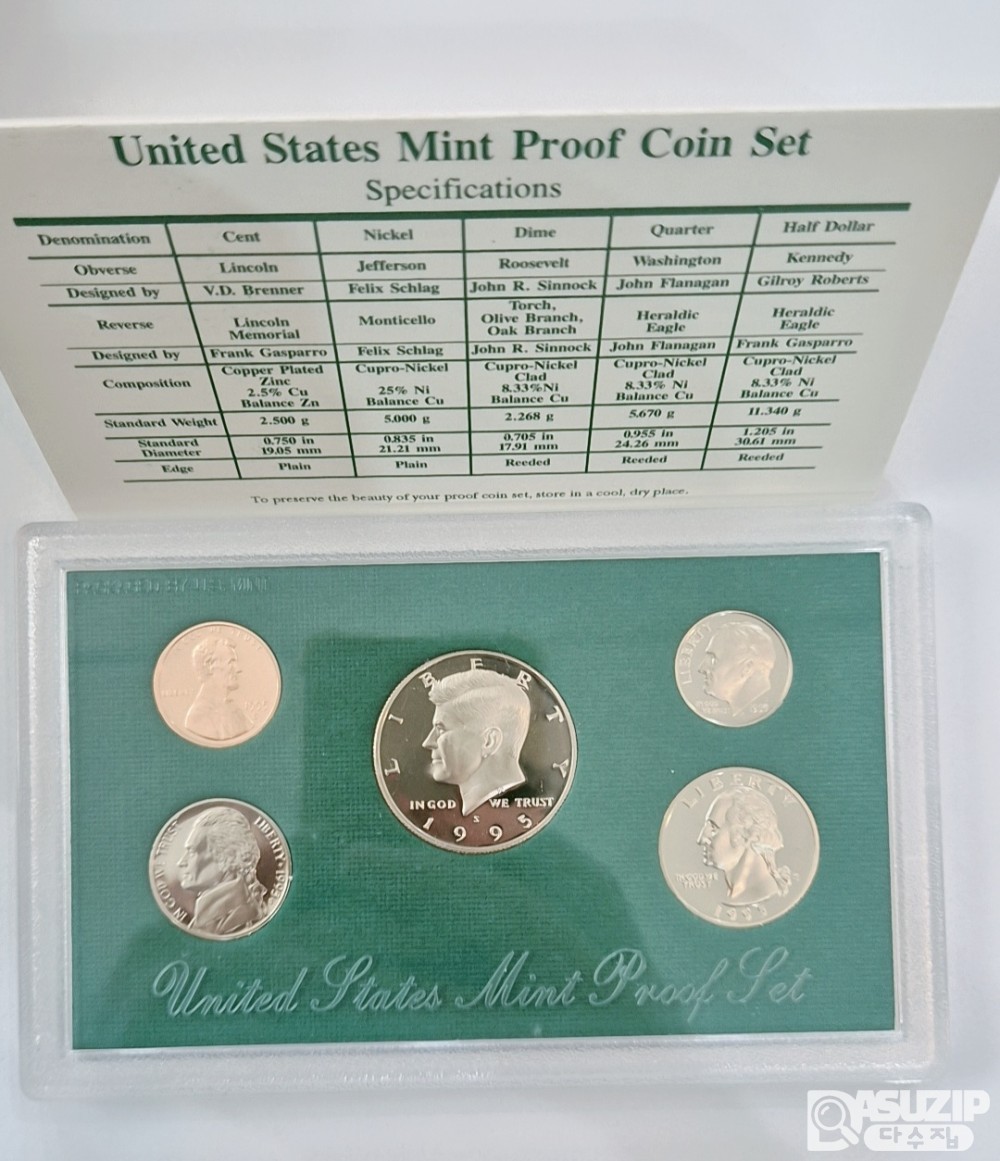 민트: 1995년 미국 프루프 주화세트