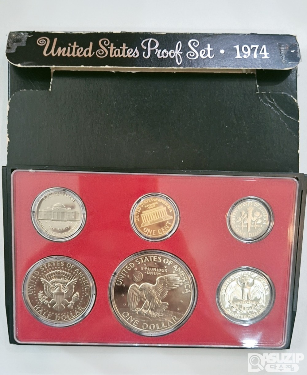 민트: 1974년 미국 무광 푸루프