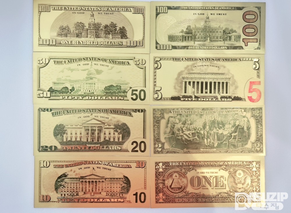 미국 금박 달러 8종세트