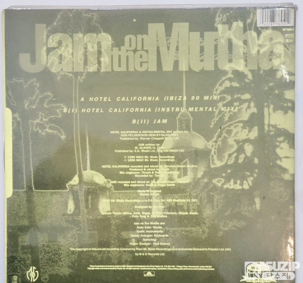 LP : 1990년에 발매된 Jam On The Mutha 의 싱글앨범으로 이글스의 호텔캘리포니아를 리믹스한 앨범