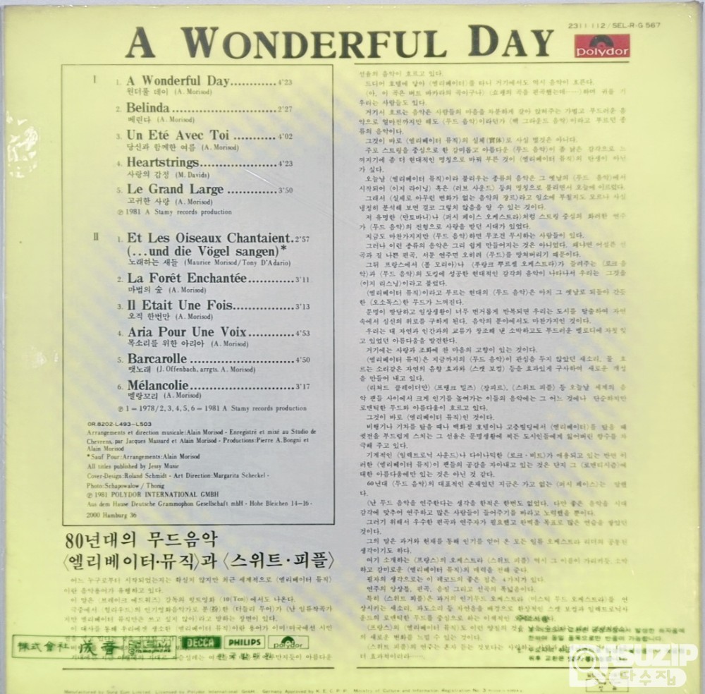 1981년 스위스 연주 그룹인 스위트 피플(Sweet People)의 앨범