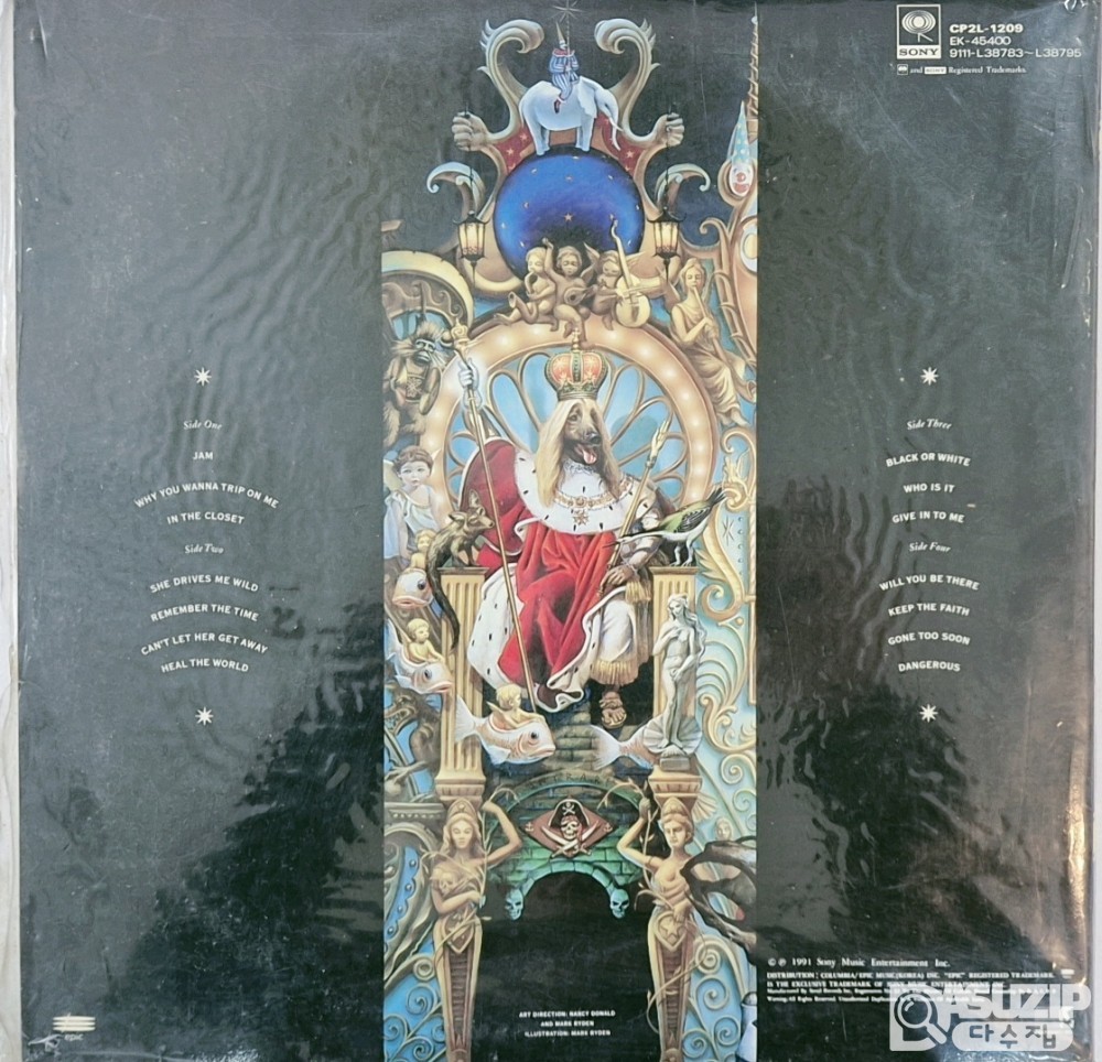 1991년 마이클 잭슨(Michael Jackson) 8번째 정규 앨범 'Dangerous'