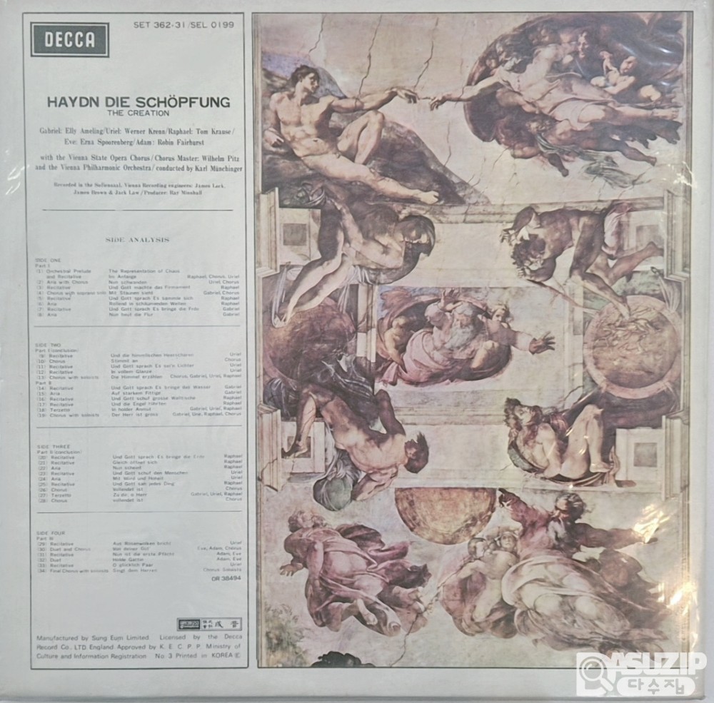 하이든: 천지창조(Die Schöpfung) LP 음반