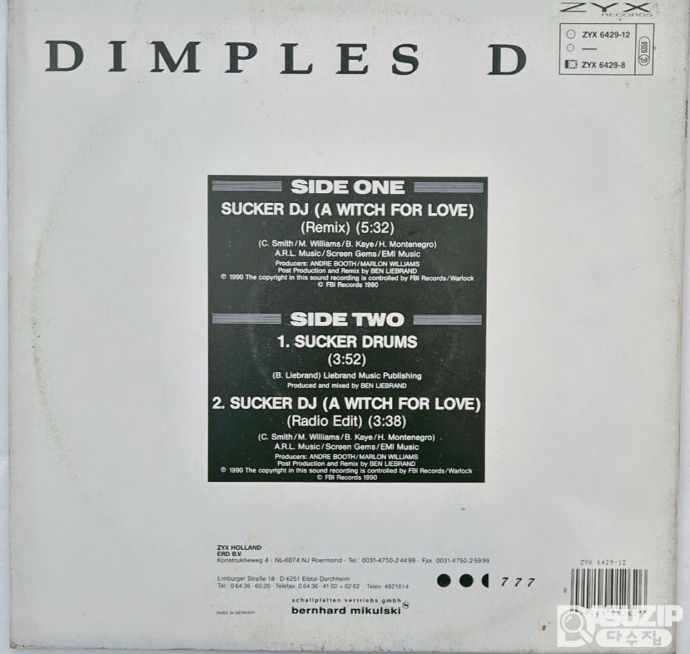 Dimples D의 싱글 **"Sucker DJ (A Witch For Love)"**
