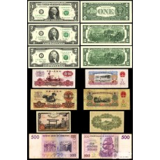 외국지폐 행운의 2달러 등 일괄 / 미사용 ~ 미품