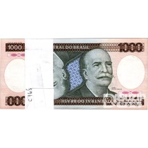 1986년 브라질 1000크루제이루 100장 혼합다발/ 미사용품