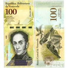 2017년 베네수엘라 100볼리바르 / 미사용품