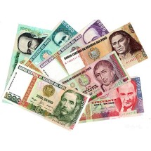 페루 1,000,000인티 외 지폐다수(총 7장) / 보품+, 미사용품