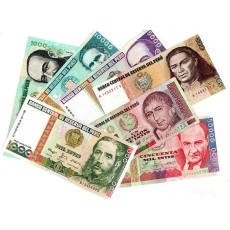 페루 1,000,000인티 외 지폐다수(총 7장) / 보품+, 미사용품