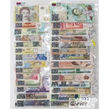 28개국 세계지폐 52장 일괄 / 미사용품