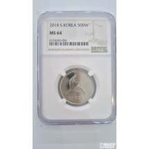 그레이딩 주화: 2014년 500주 NGC  64등급