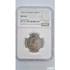 그레이딩 주화: 1983년 500주 NGC  66등급