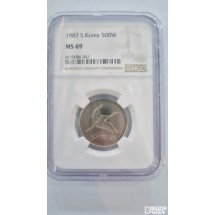 그레이딩 주화: 특년도 1987년 500주 NGC 69등급