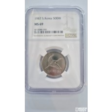 그레이딩 주화: 특년도 1987년 500주 NGC 69등급