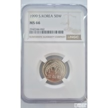 그레이딩 주화: 1999년 50주 NGC 66등급