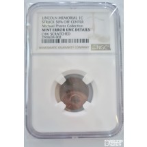 그레이딩 주화: 미국 10센트 스트럭 50% 에러 UNC DET.