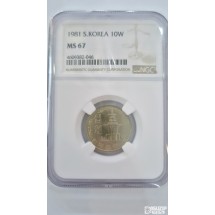 그레이딩 주화: 1981년 10주 NGC 67등급
