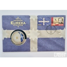 2004년 호주 유레카 스톡게이드 150주년 기념 우표 및 5달러 컬러 주화