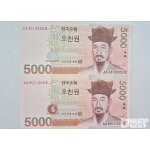 누드 지폐: 5차 오천원 2면부