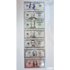 미국 은박 달러 지폐 7종 세트