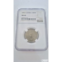 그레이딩 주화: 2002년 100주 NGC 66등급