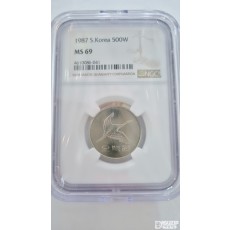 그레이딩 주화: 특년도 1987년 500주 NGC 69등급