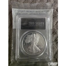 2019년형 미국 실버 이글(American Silver Eagle) 1트로이온스 PR(푸르프) 은화 MS-70등급 블랙라벨